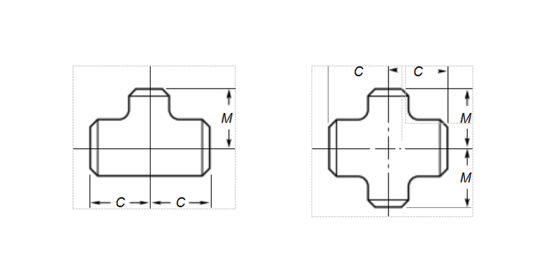 ASME B16.9 Reducing Outlet Tee and Crosses ASME B16.9 Reducing Outlet Tee and Crosses