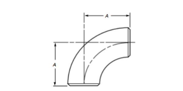 Dimensions Of Short Radius Elbows