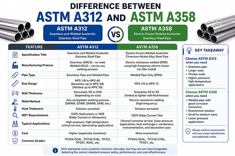 Difference Between ASTM A312 and ASTM A358.webp