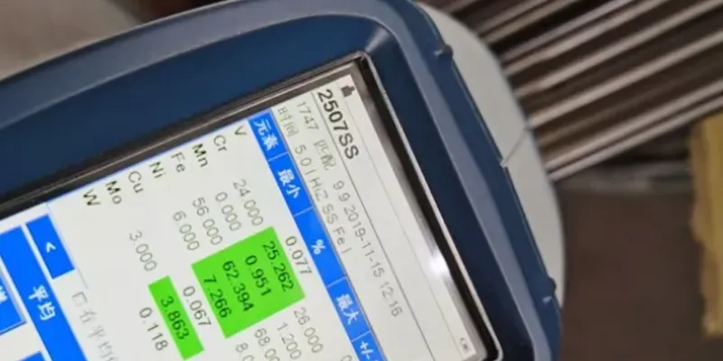 verify S32750's chemical composition.webp